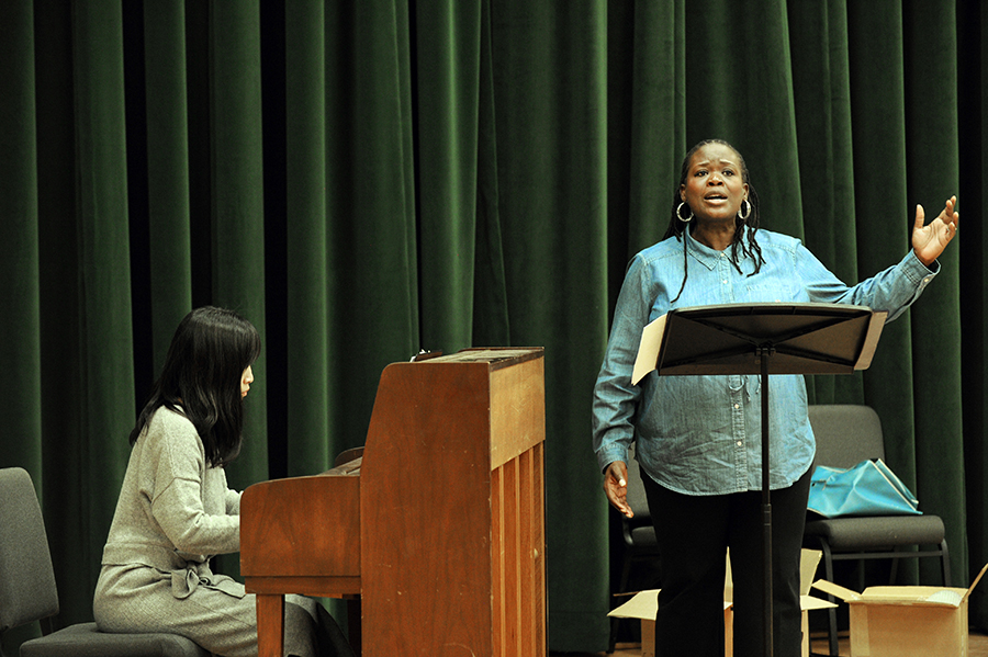 LaToya Lain's "Sojourner Truth," a song and spoken narrative piece, will be a featured presentation at the College Music Society Mid-Atlantic Conference. (photo by Donn Young)