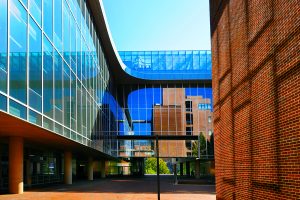 Genome Sciences Building, from the courtyard