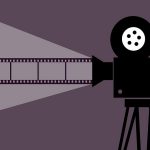 Illustration of film projector