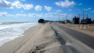 Picture shows the beach and dunes in Rodanthe, on the Outer Banks.