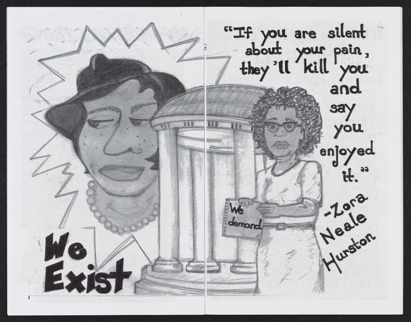 Illustration of Zora Neale Hurston, with a quote from her: “If you are silent about your pain, they’ll kill you and say you enjoyed it.”