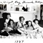 Photo of six women, dated 1937.