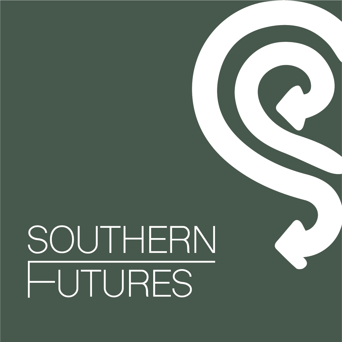 The Southern Futures logo features the word "Southern" above and connected to the word "Futures" below with a swirly series of arrows connected in the top right corner.