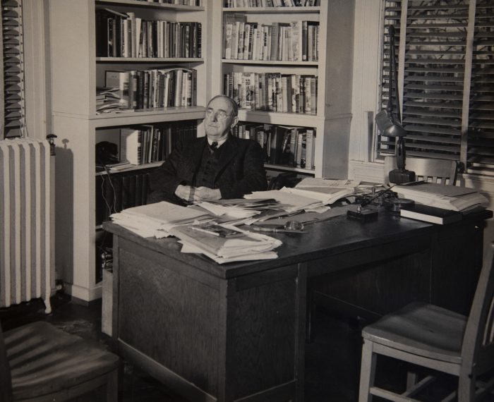 A Georgia native with doctorates in psychology and sociology, Howard W. Odum founded Carolina’s sociology department and the School of Public Welfare (now the School of Social Work) in 1920. Photo courtesy University Archives.