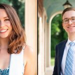 Sarah Mackenzie and Peter Angrinda have been selected for the 2021 Rhodes Scholar cohort. (Right photo Alessandro Uribe-Rheinbolt)