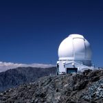 The SOAR telescope sits on a hilltop in Chile