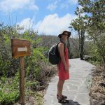 Jill enjoying a hike to Cerro Tijeretas on San Cristobal Island, Galapagos.