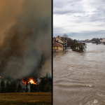 This summer, wildfires in the Western United States raged for months, and several European countries experienced unprecedented flooding. In total, these natural disasters have caused billions of dollars in damage and the deaths of hundreds. (Adobe stock images)