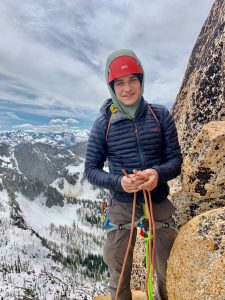Andrew Buchanan trained in rock climbing in the Cascades in Washington to prepare for the trek.