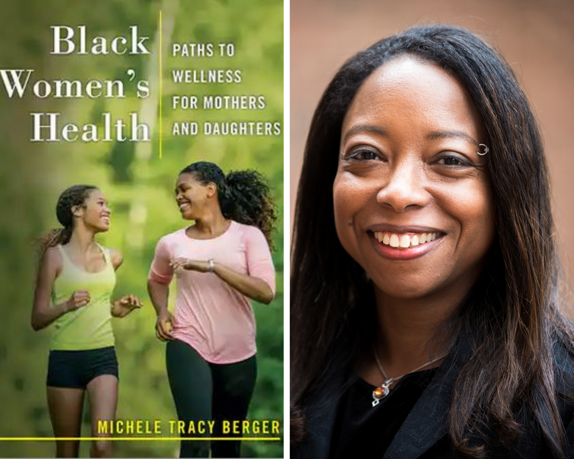 On left: book cover of Berger book; on right photo of Michele Berger
