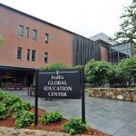 FedEx Global education building entrance at UNC-Chapel Hill campus