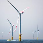 Photos of wind turbines in the ocean