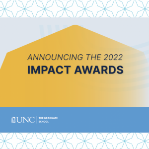 A graphic that reads "Announcing the 2022 Impact Awards"
