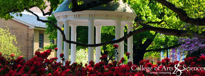 Social media cover photo of the Old Well with the College of Arts & Sciences Synergy Unleashed tagline