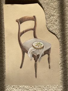 An illustration of a desk chair.