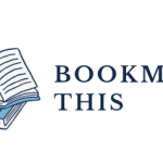 The logo says "Bookmark This" in blue with a little blue open book illustration to the left of the text.