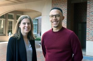 Abigail Knight and Sidney Wilkerson-Hill in chemistry are the recipients of 2024 Sloan Fellowships. (photo by Donn Young)