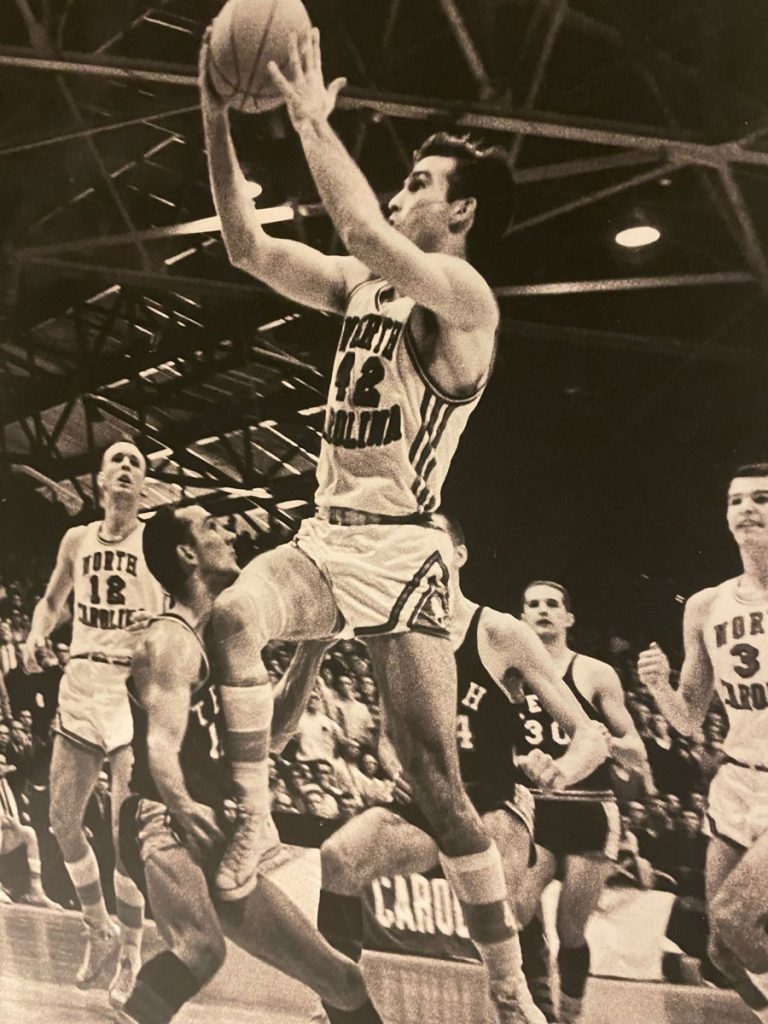 Shaffer played and started on Coach Dean Smith’s first three basketball teams (1961-1964). (photo courtesy of the Shaffer family)
